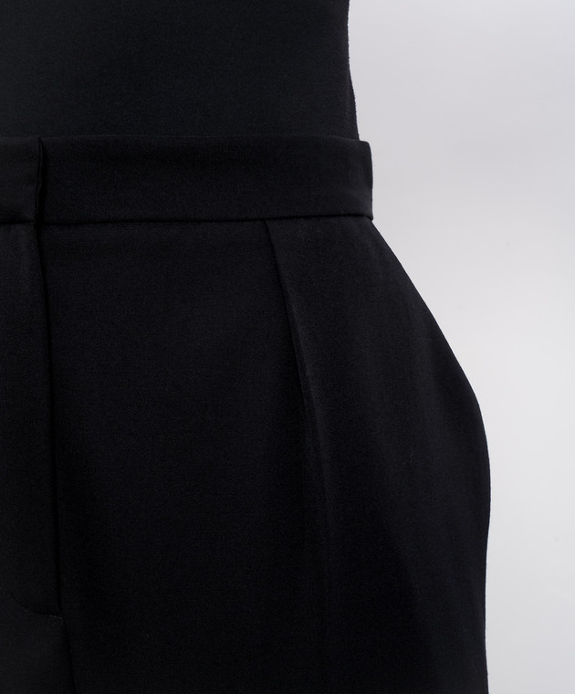 パンツ BALMAIN Woman Pants Black FF1PN190WC09 0PA High-waisted grain de poudre trousers black black - Women