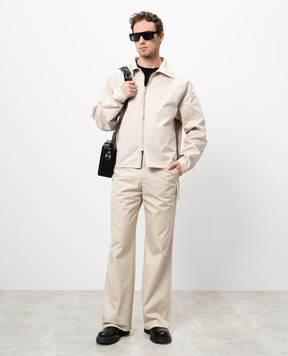 Heliot Emil Beige pants with a metal element M10185