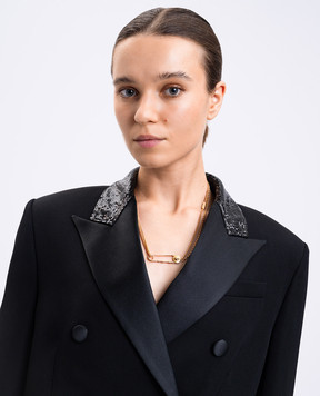 Versace Gold chain with branded pin 10202561A00620