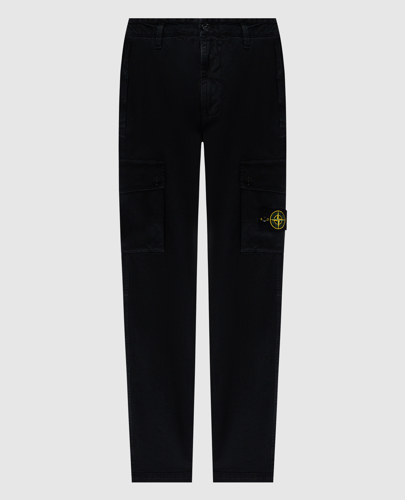 

Black cargo pants with logo patch Stone Island
