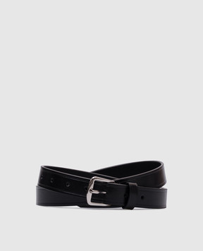 Ann Demeulemeester Black Mape leather belt B0012595LT128