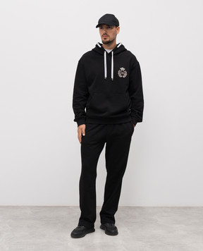 Dolce&Gabbana Black hoodie with logo G9BSGZG7PFU