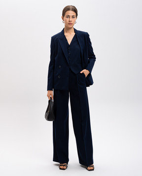 Twinset Blue vest with lurex 242TP2158