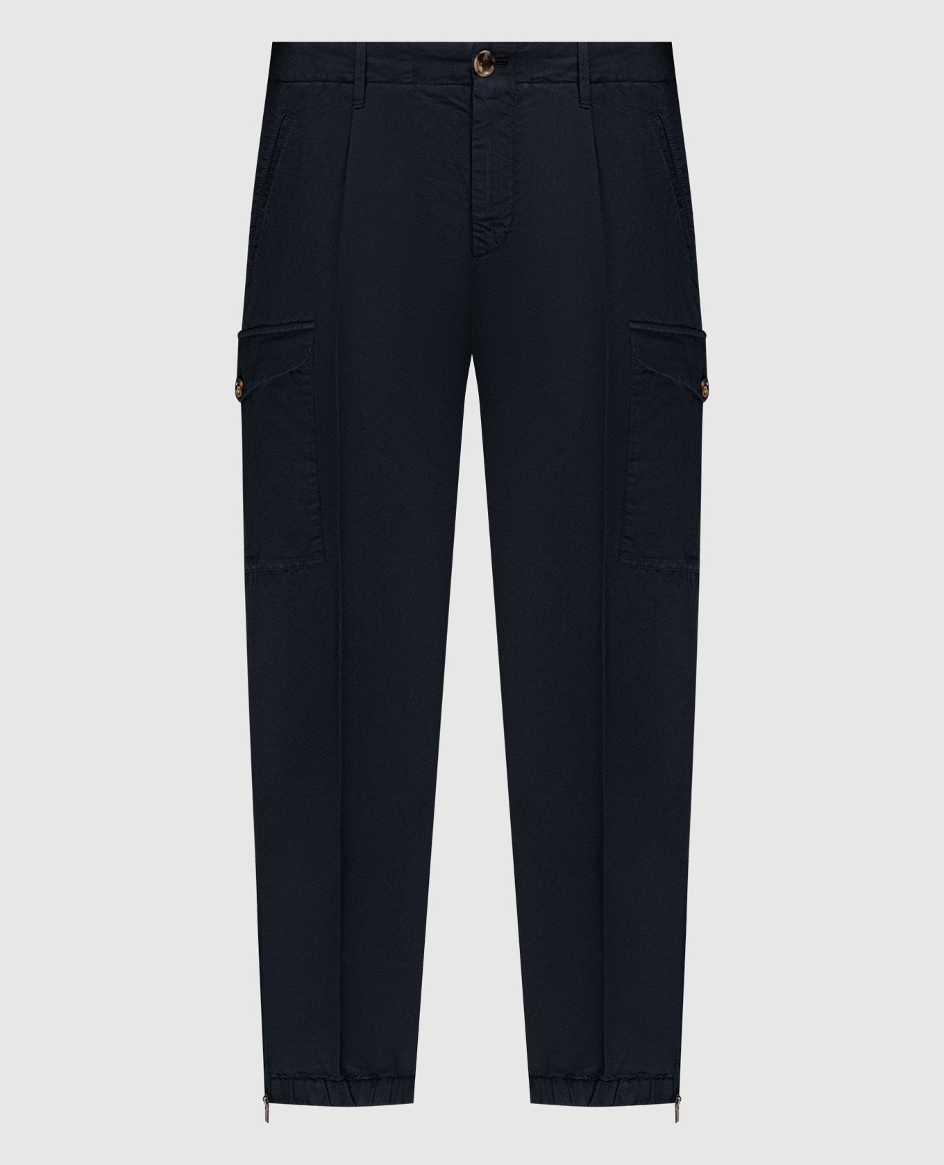 

Blue linen cargo pants Brunello Cucinelli