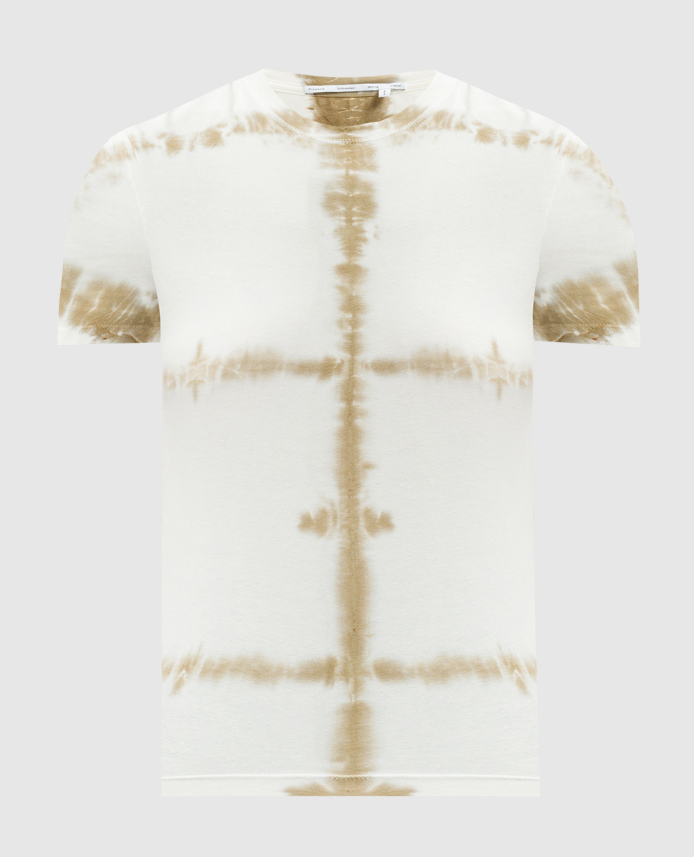 Brewer white tee with tie-dye effect proenza schouler