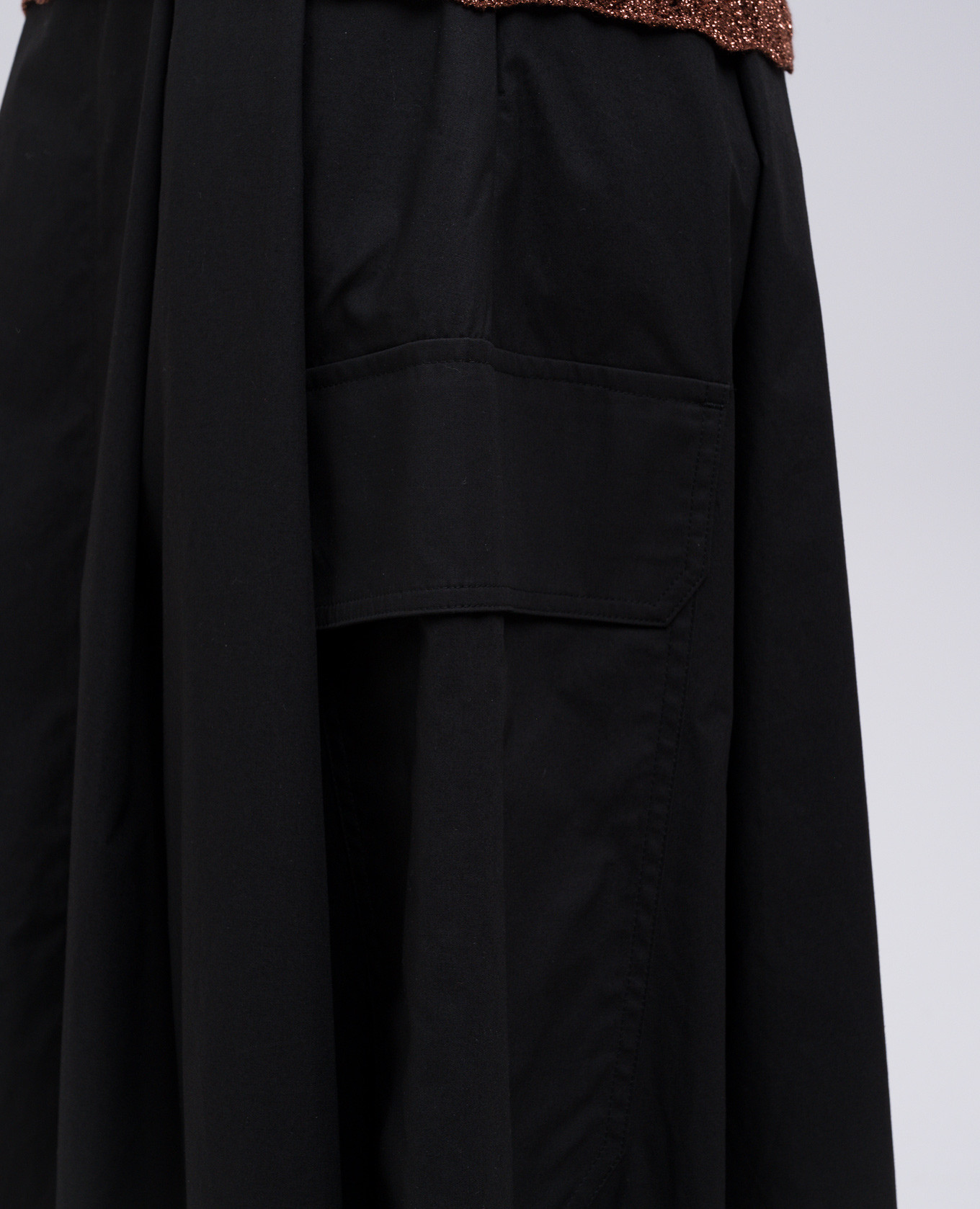 

Black maxi skirt with slit Twinset