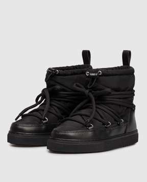 Inuikii Children's black Mountain boots 300100301012632