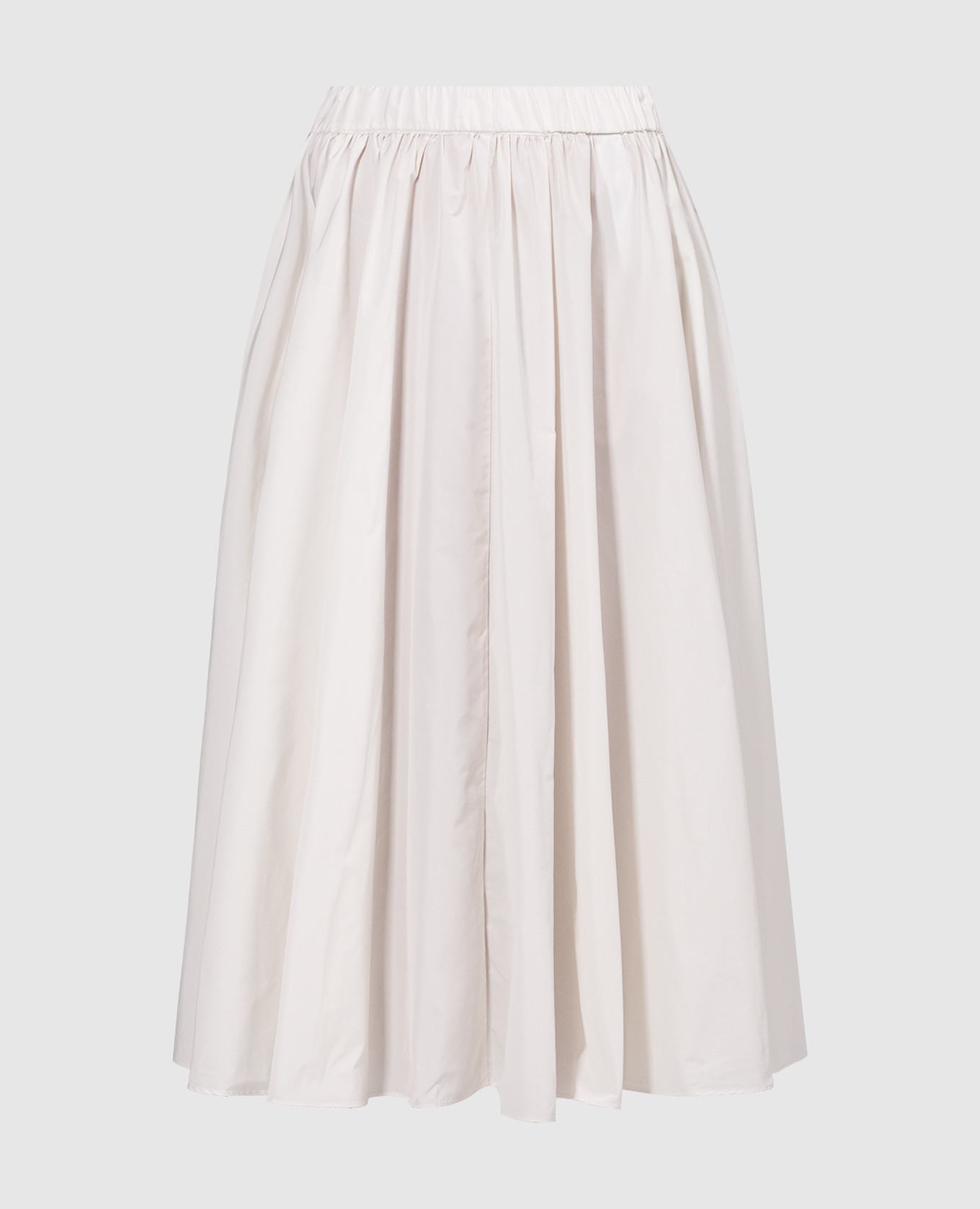 

White midi skirt with drape Twinset