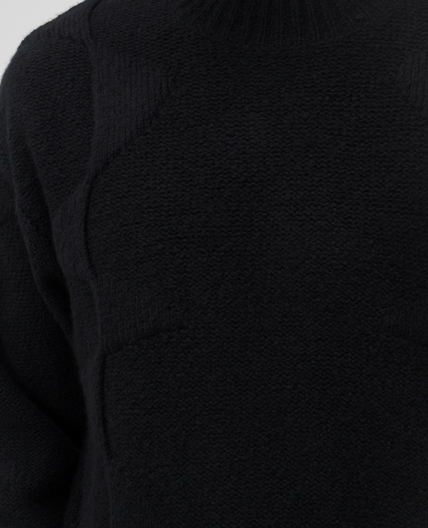 Black sweater with wool and cashmere Heliot Emil 5