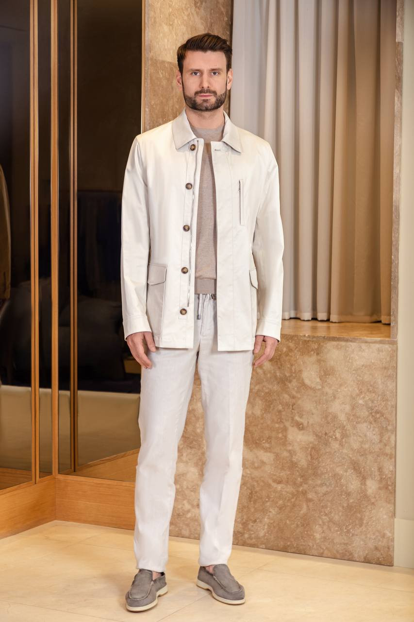 

Beige jacket Enrico Mandelli