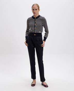 Ami Paris Blue pants made of wool FTR112WV0026