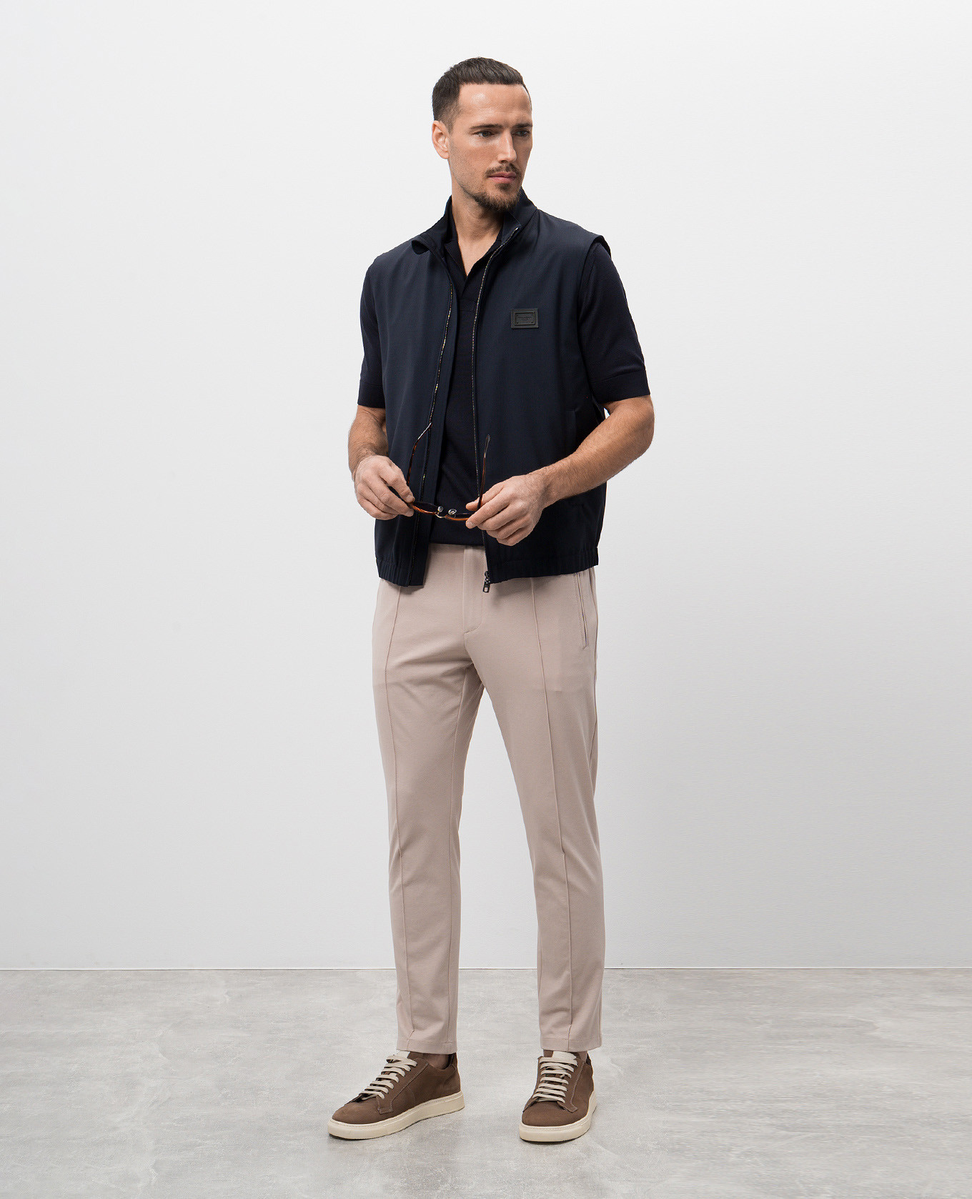 

Blue wool vest with logo Dolce&Gabbana