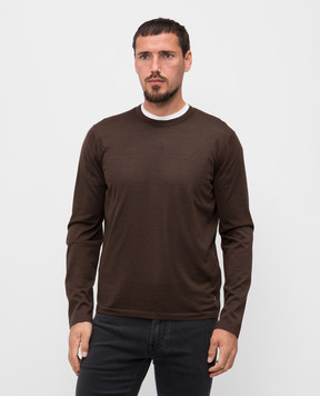 Stefano Ricci Brown cashmere jumper W505000G01W25301