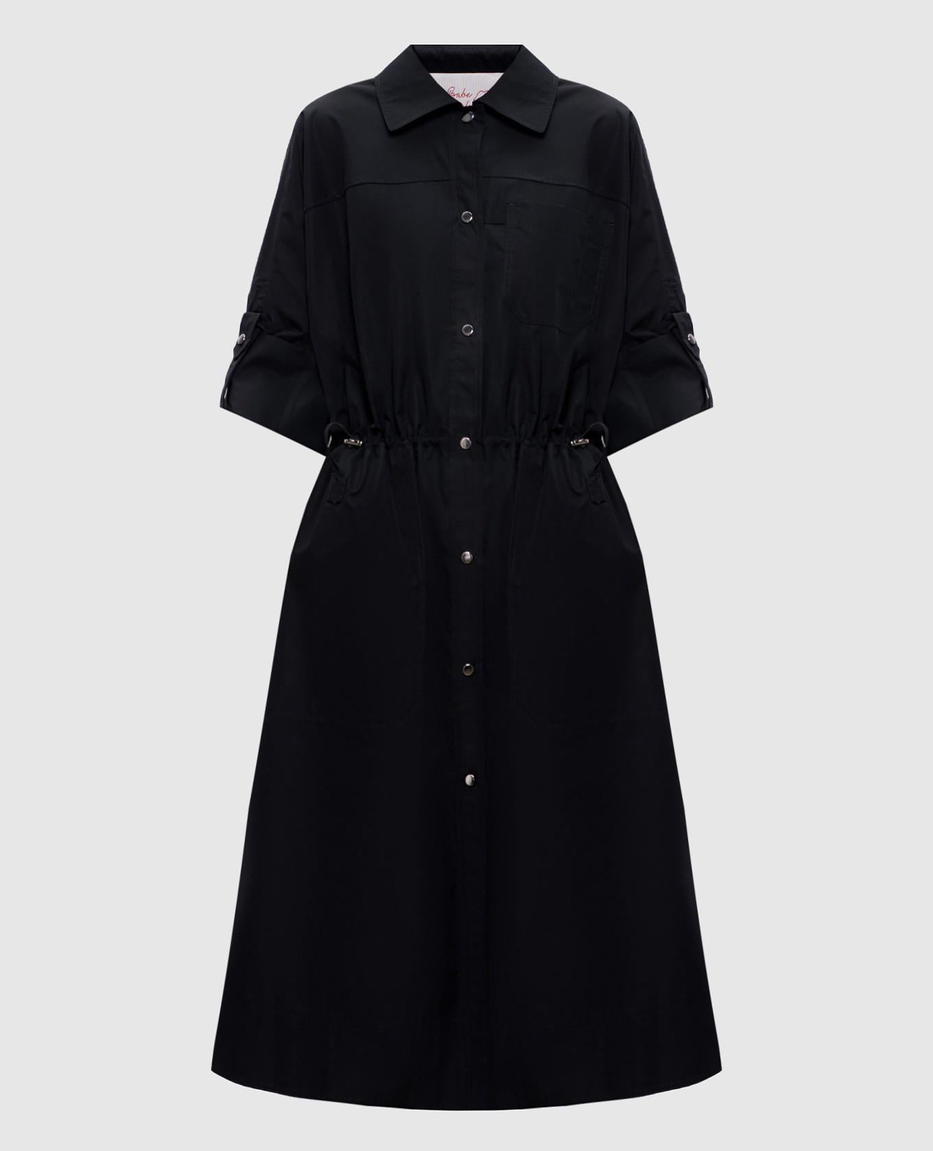 Black midi shirt dress Babe Pay Pls