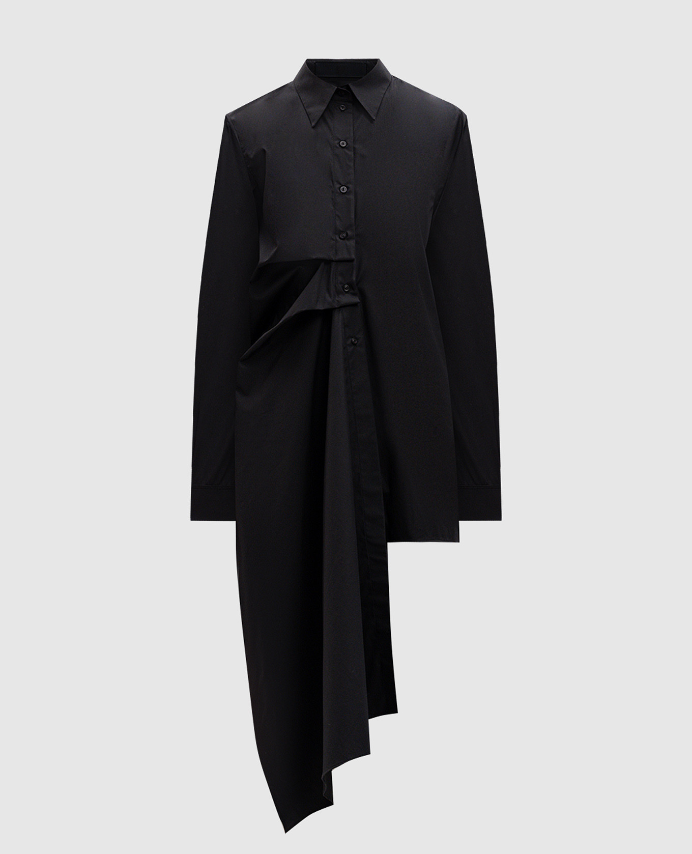 

Black blouse of asymmetrical cut Marc Le Bihan