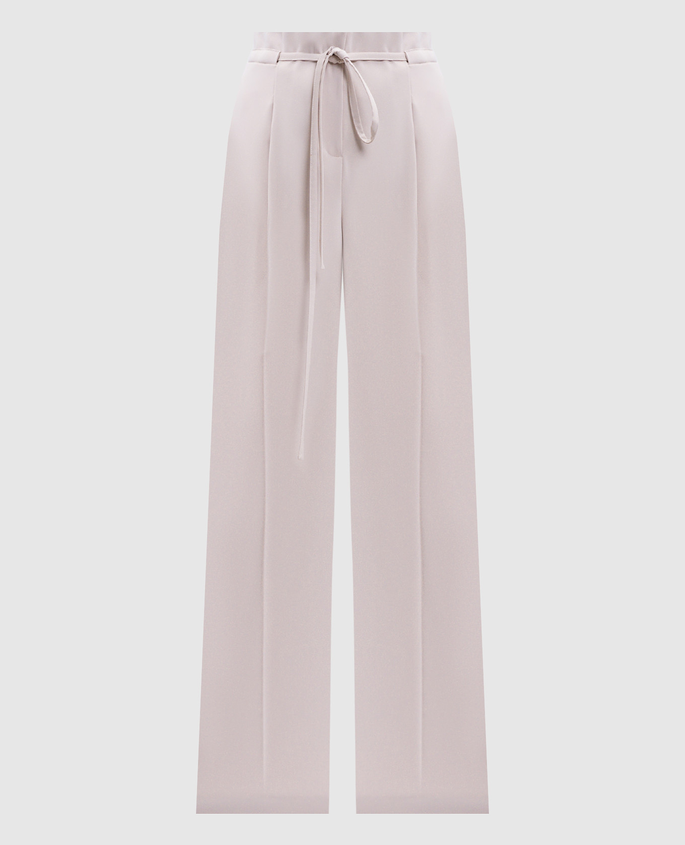 Beige pants with logo