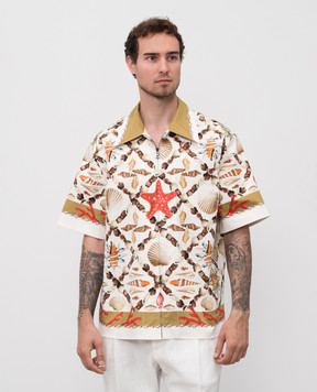 Dolce&Gabbana White shirt with Shell print G5NH6TFPFSQ
