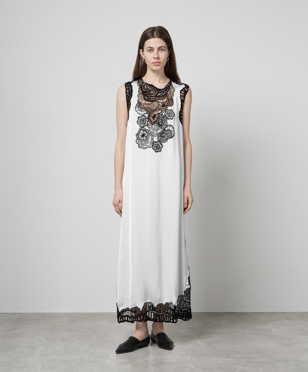 Jil Sander - White dress with lace J02CT0295J65022 - shop with Sweden  delivery at Symbol