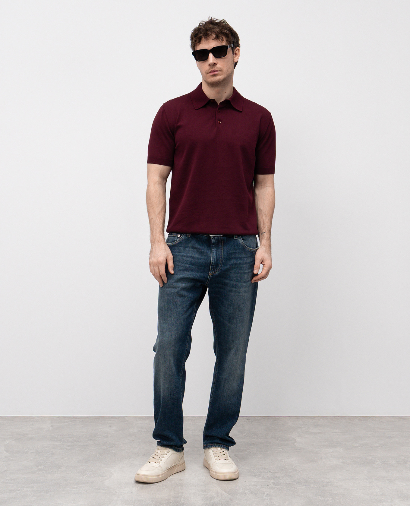 

Burgundy polo Dolce&Gabbana