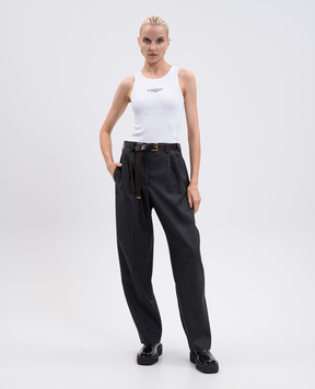 Givenchy Gray wool pants BW516Z14FU