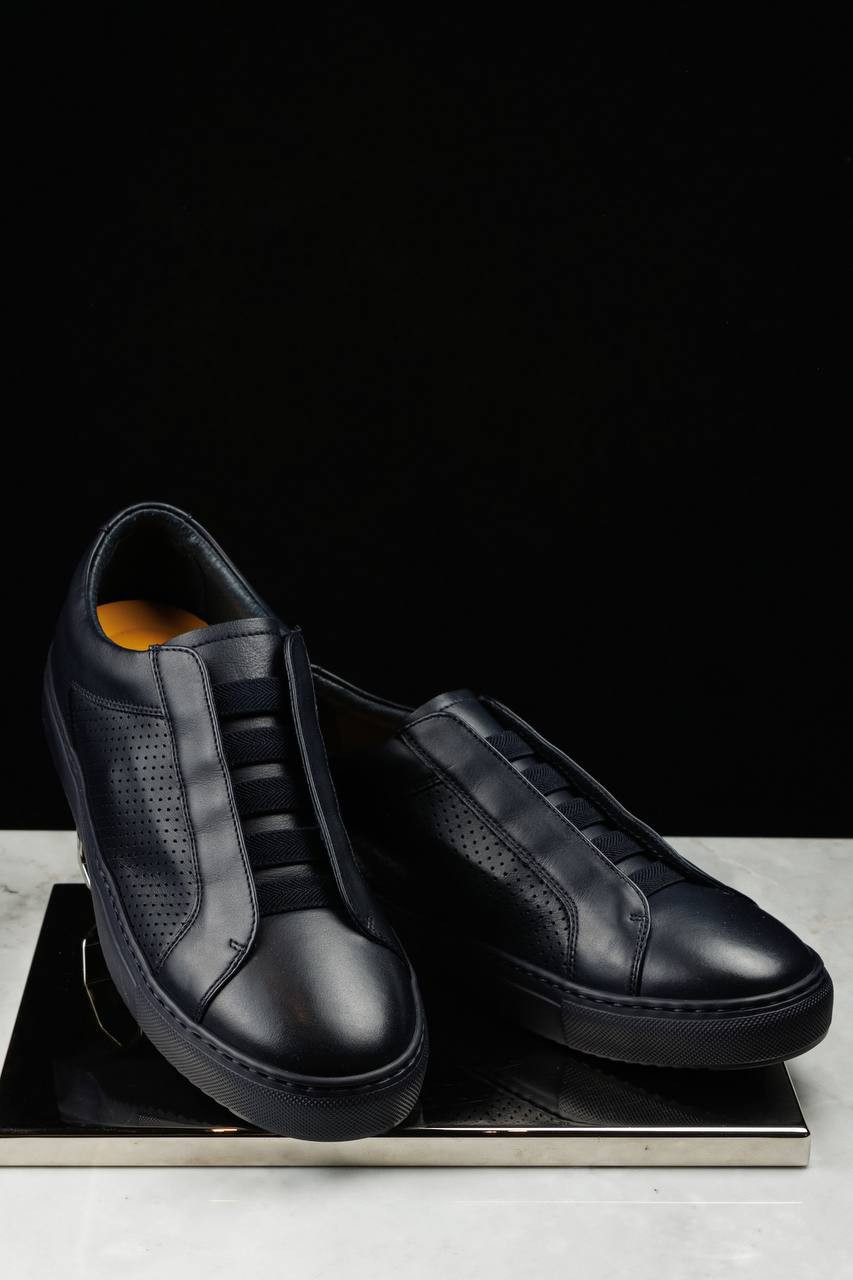 

Blue leather sneakers Doucal's