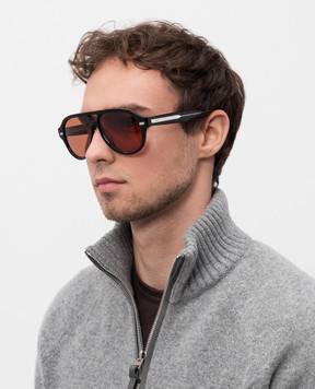 Brunello Cucinelli Black Paul sunglasses MOCSTEMS11