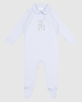Story Loris Children's blue overalls with an application in the form of a bear 63144