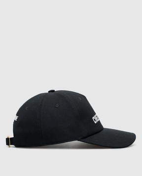 Valentino Black cap with Chez Valentino embroidery 6Y2HDA41FVH