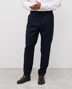 Brunello Cucinelli Blue wool pants ME226E1710