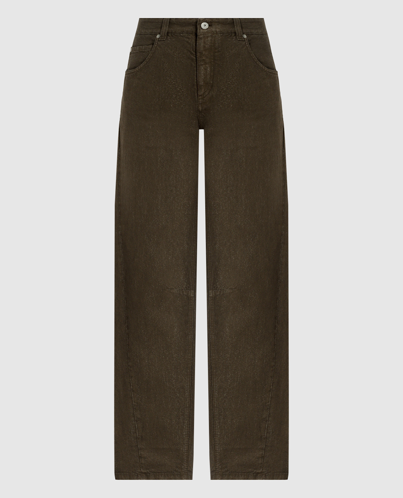 

Khaki jeans with lurex Brunello Cucinelli