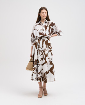 Michael Kors Blouse made of silk Shadow in a floral print EWA7250378