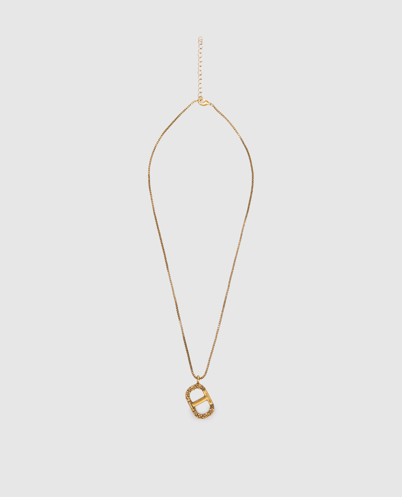 

Oval T pendant gold chain Twinset, Golden