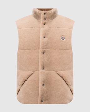 Moncler Colbricon beige two-way down vest J20911A001485981L