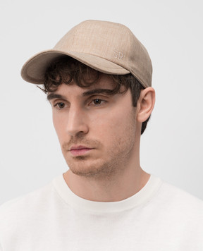 Stefano Ricci Beige cap made of linen, wool and silk MCV510006EB127HA