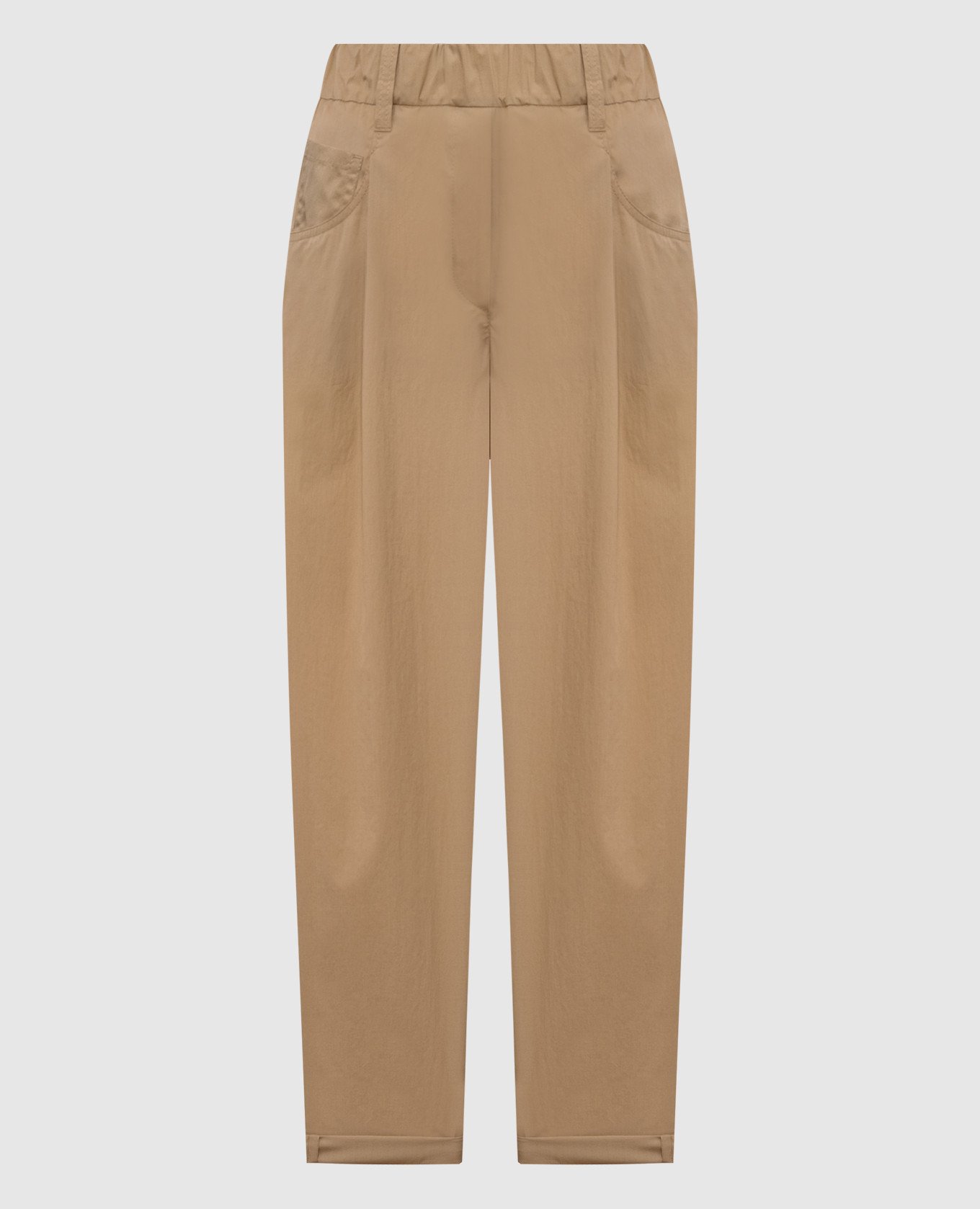 

Beige pants with a monil chain Brunello Cucinelli