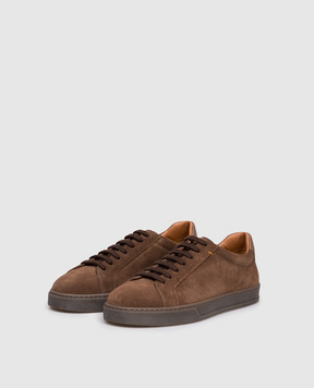 Doucal's Brown suede sneakers DU3483SPENPF796
