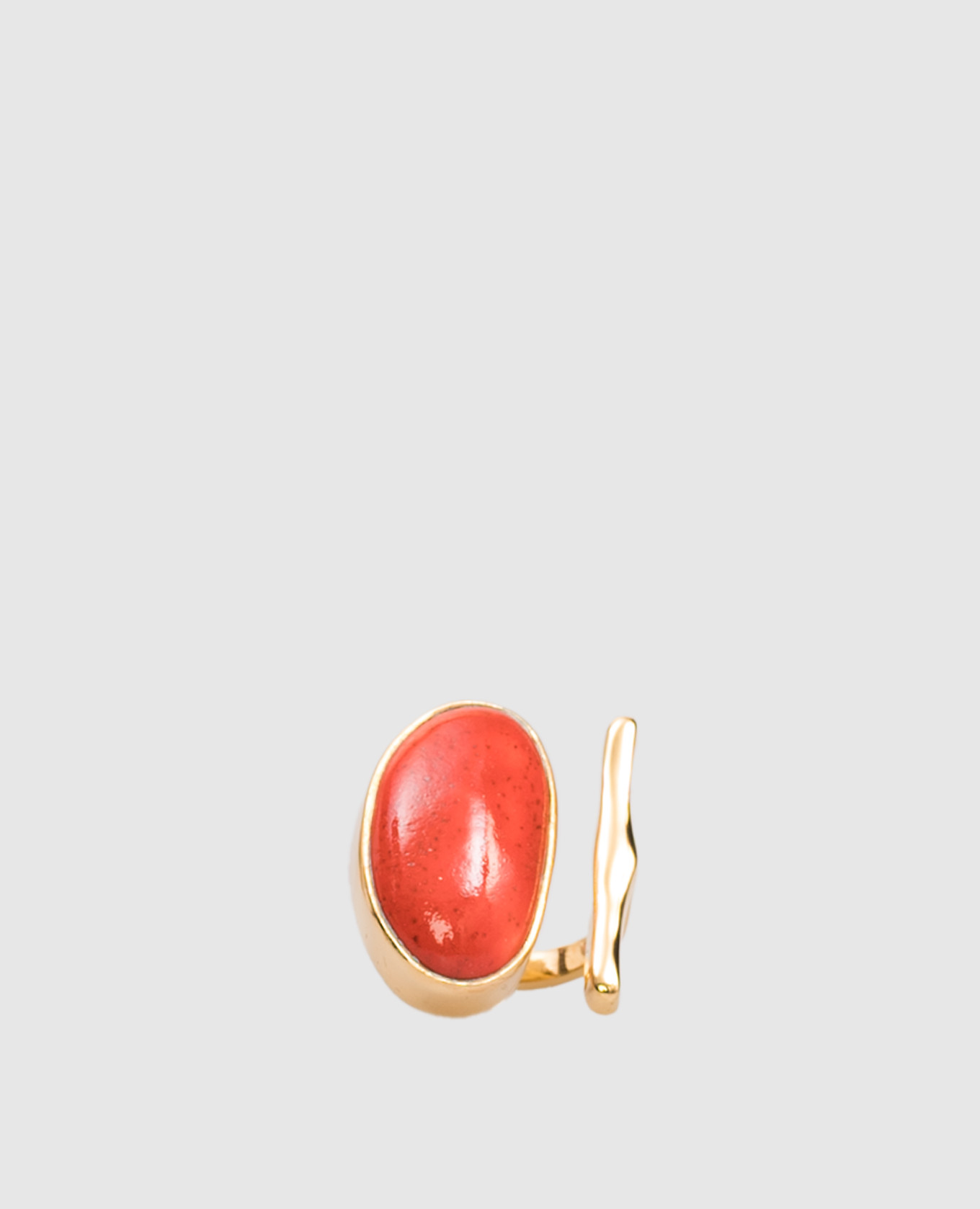 

Fluid Coral gold ring with 22k gold plating House of Fou, Golden