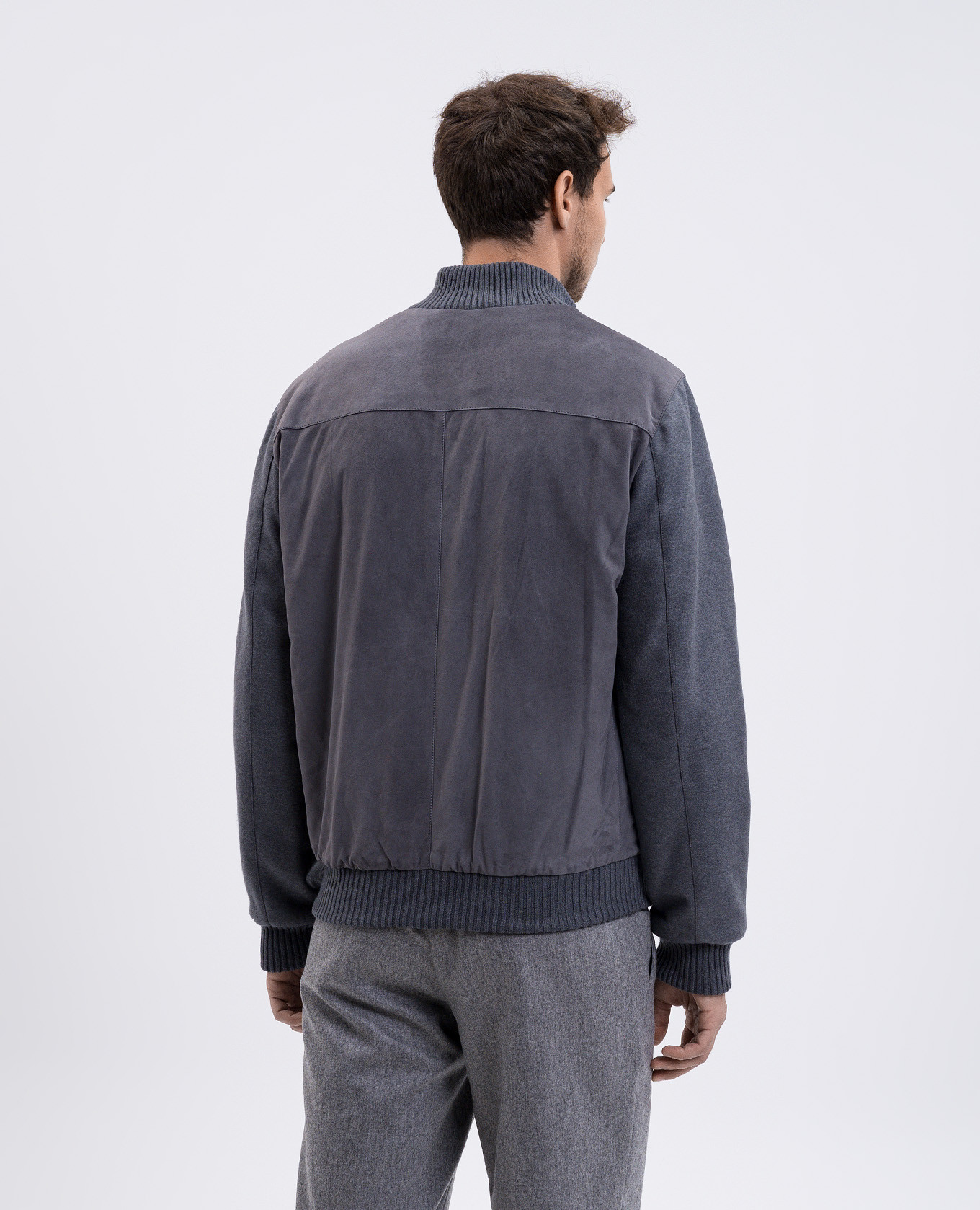 Gray combination jacket Enrico Mandelli 4