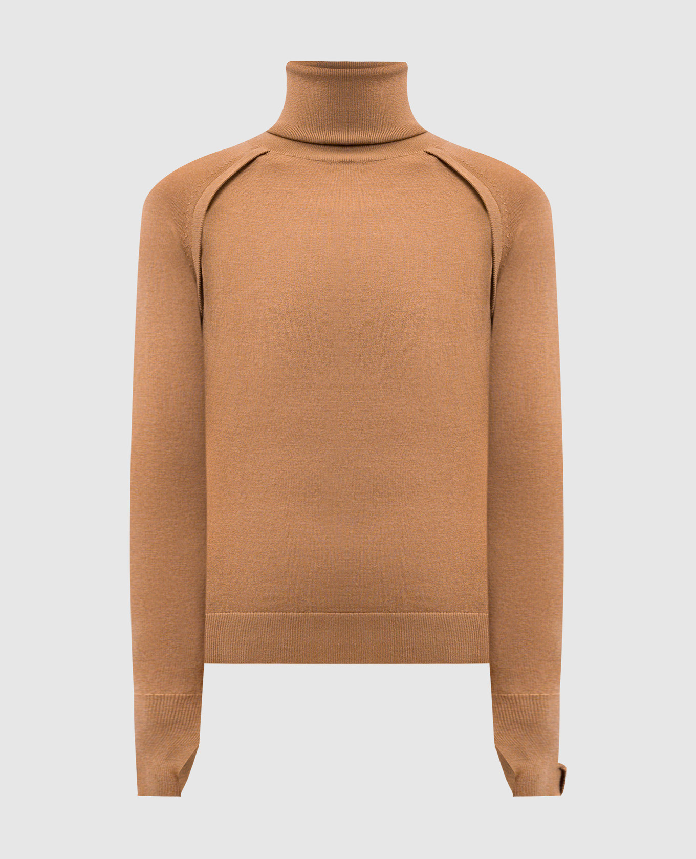 

Brown wool golf jacket with logo patch Victoria Beckham
