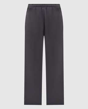 Vetements Grey sweatpants with logo embroidery UH76SP160M