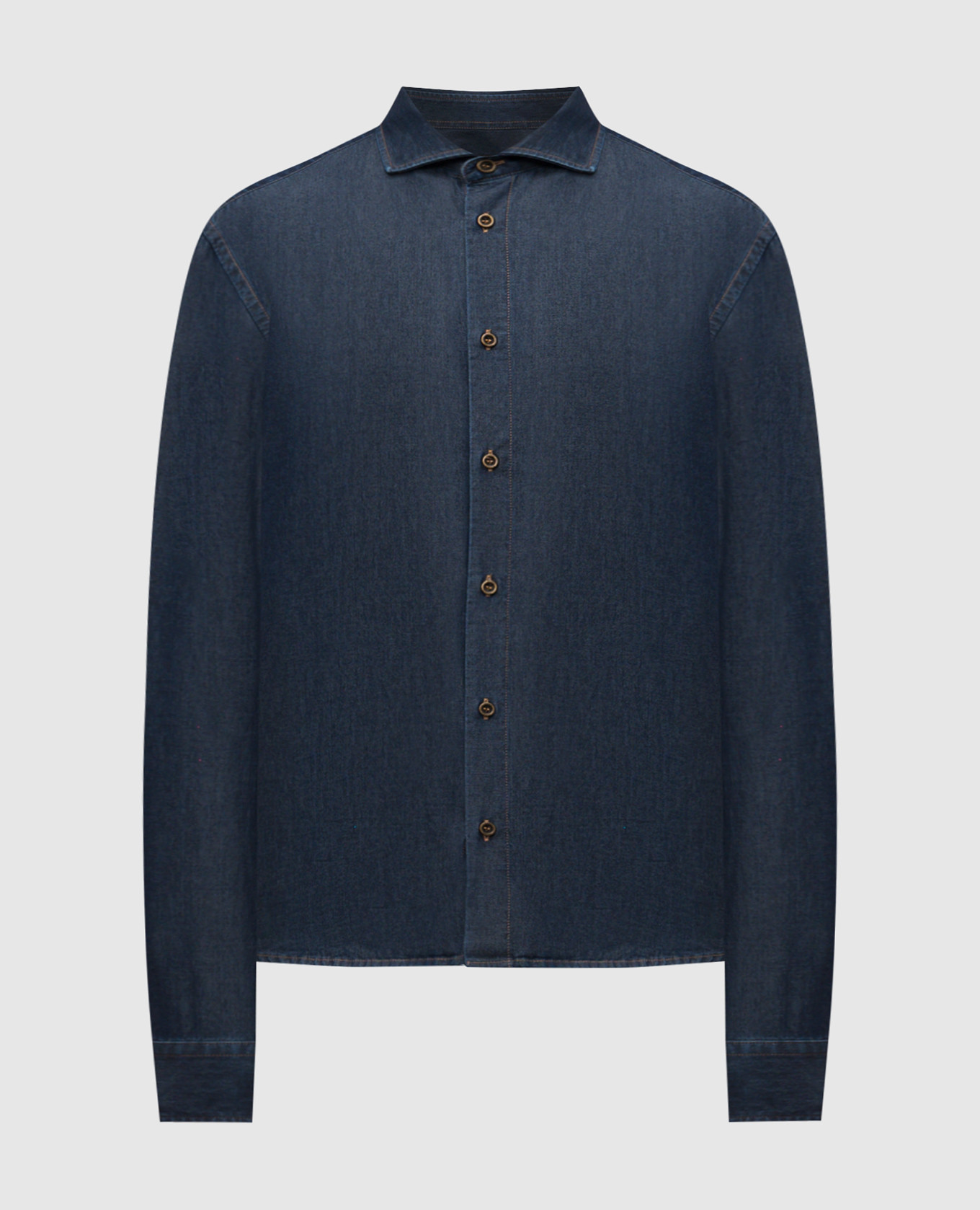 Blue denim shirt Peserico