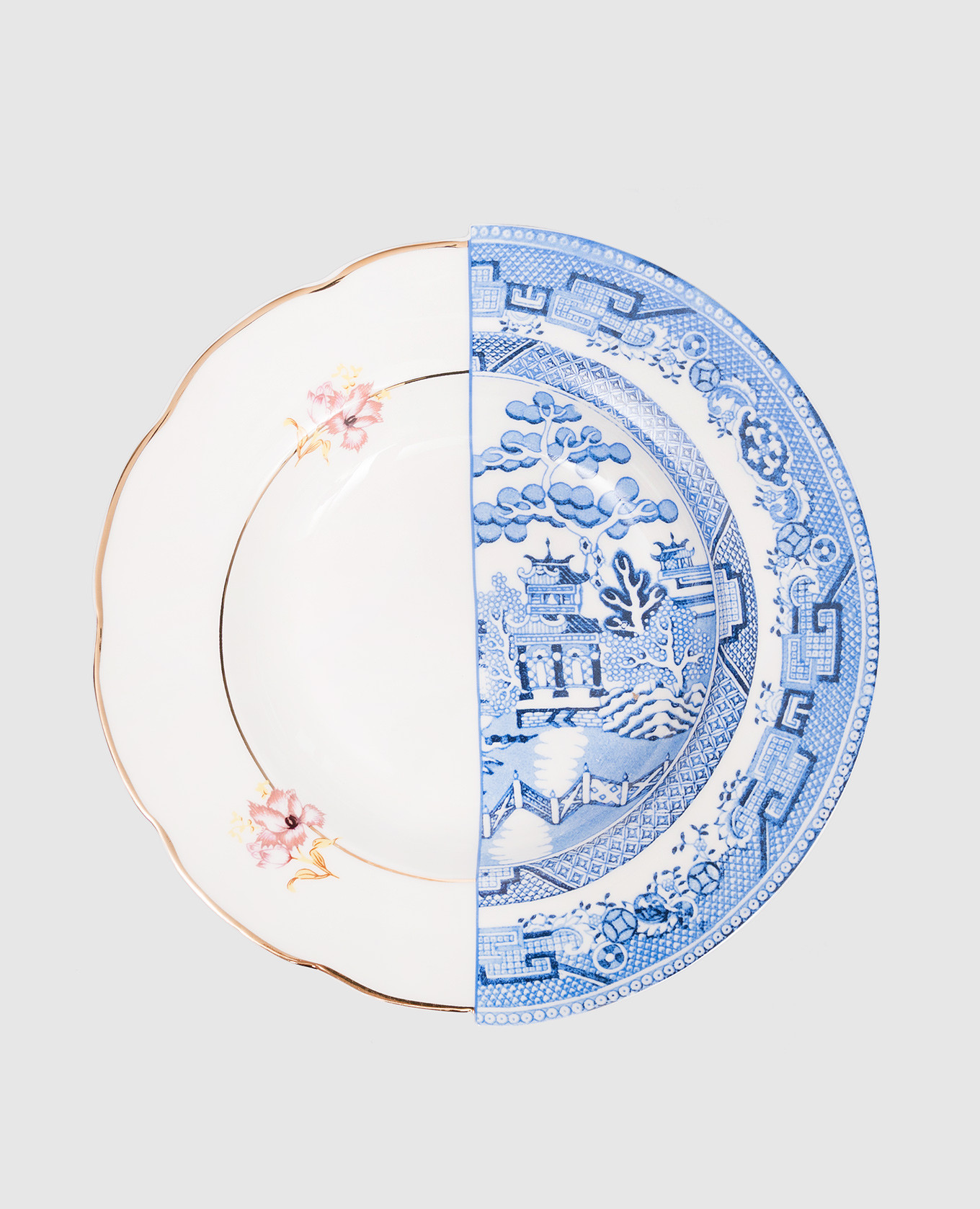 Fillide white porcelain starter plate SELETTI