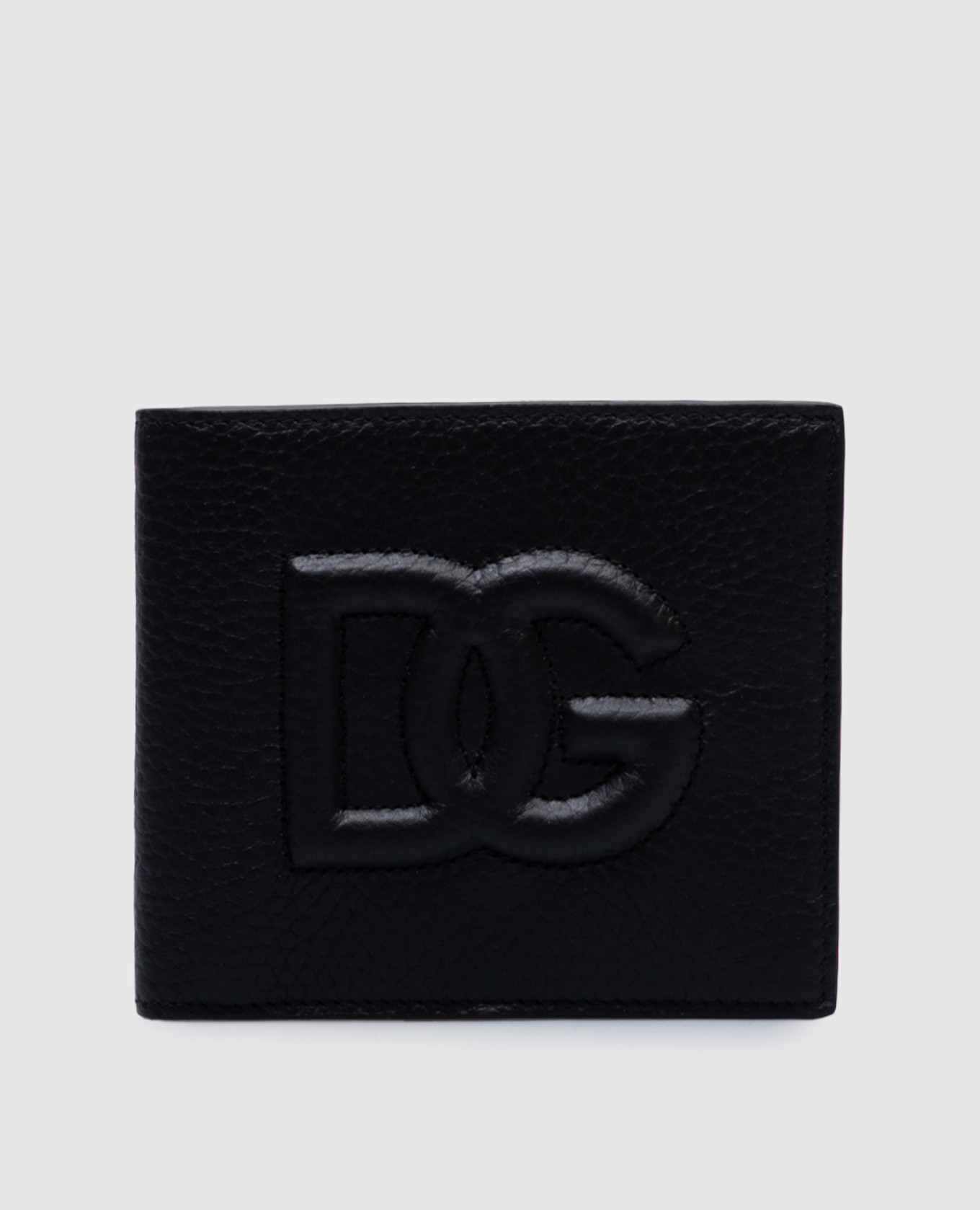 

Black leather wallet with textured logo Dolce&Gabbana