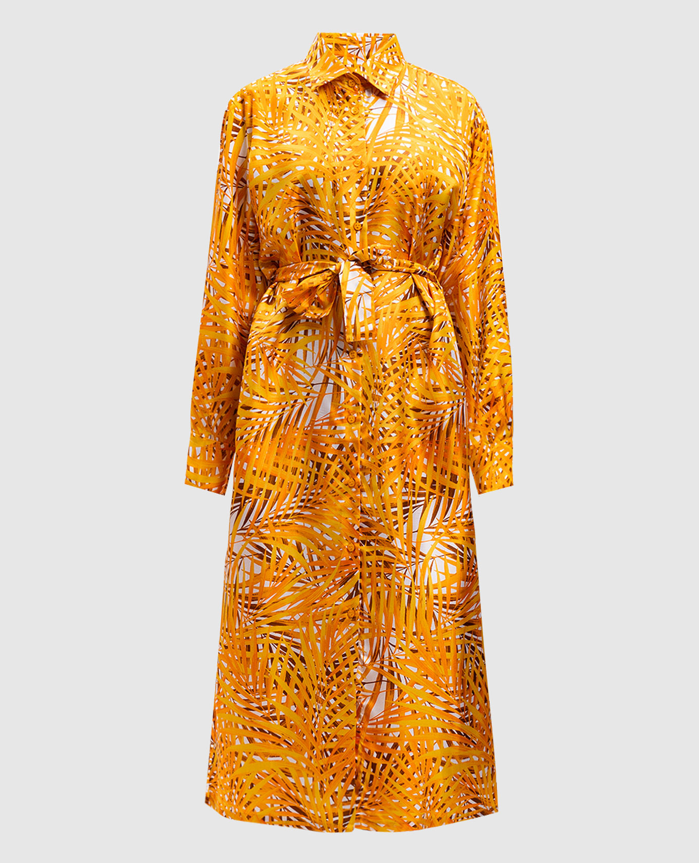 Orange dress-shirt made of silk Vilebrequin