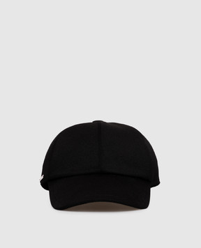 Enrico Mandelli Black cashmere cap CAP4014816