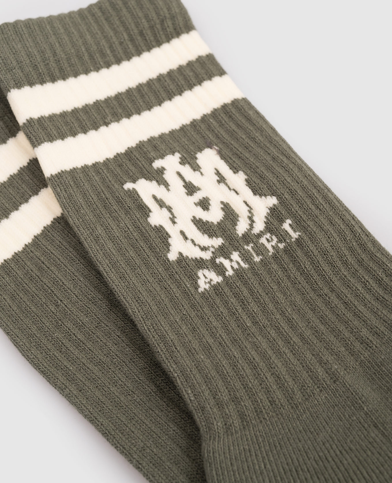 

Green socks with monogram logo pattern AMIRI