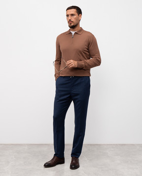 Stefano Ricci Blue wool pants M8T53B0020T6054