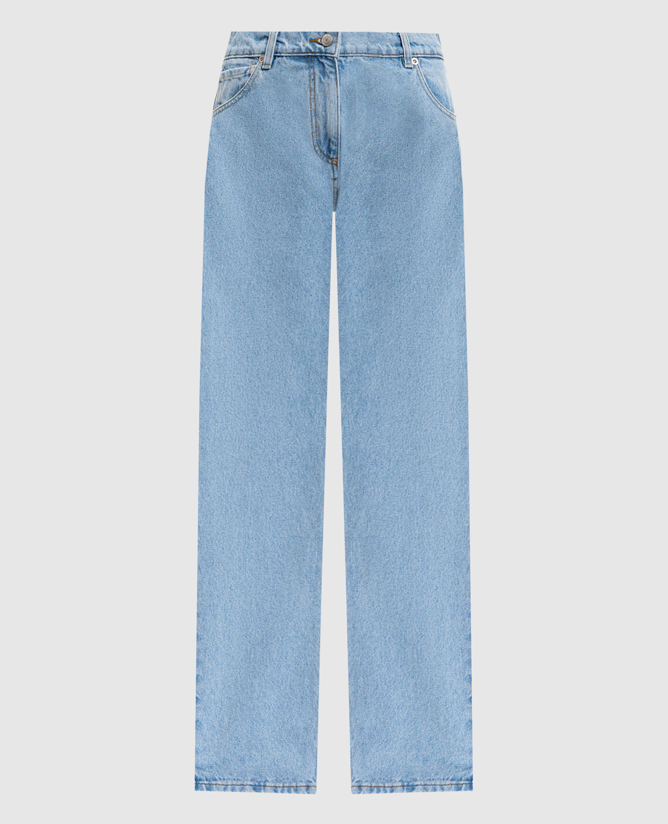 Blue jeans with logo patch Magda Butrym
