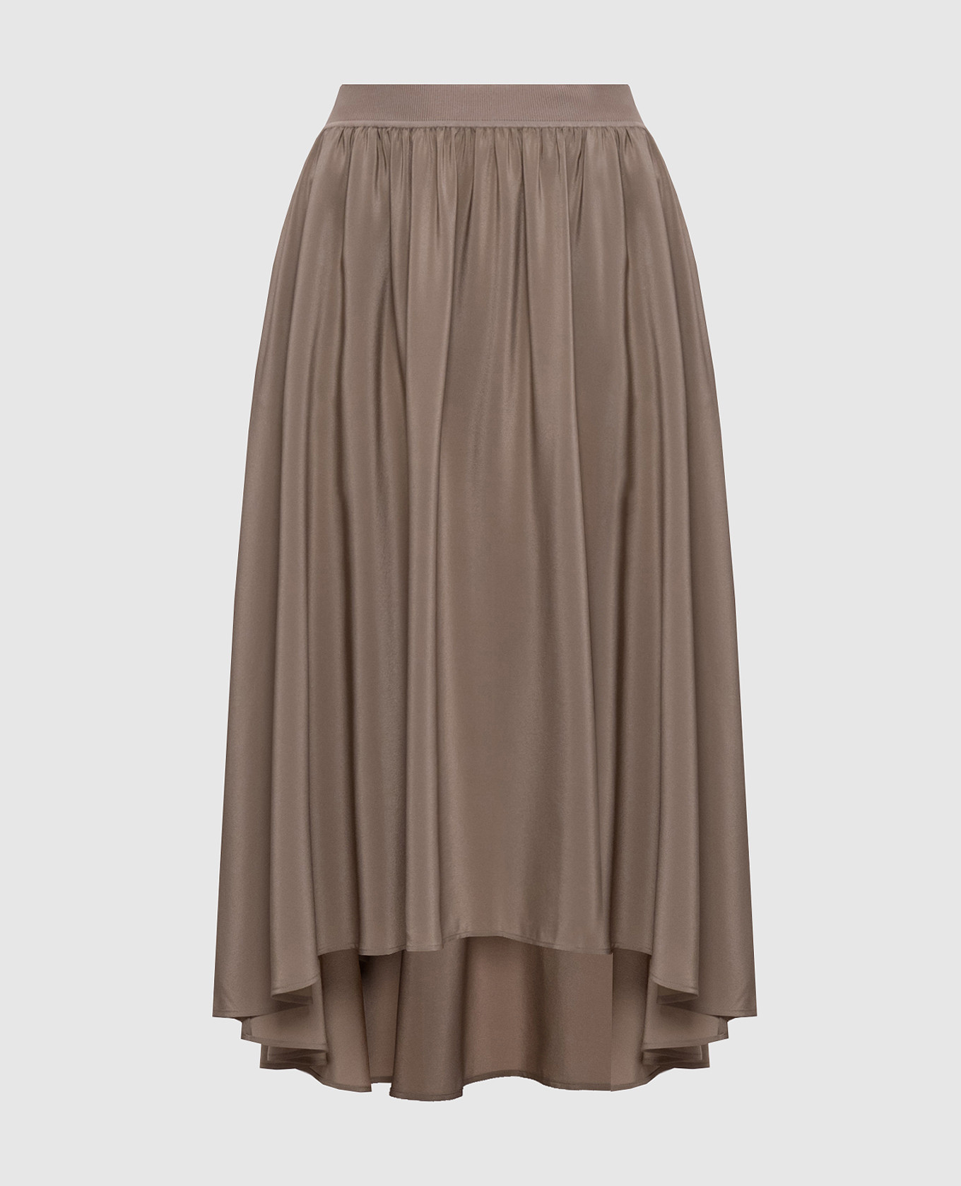 

Violet grey silk midi skirt JOSEPH