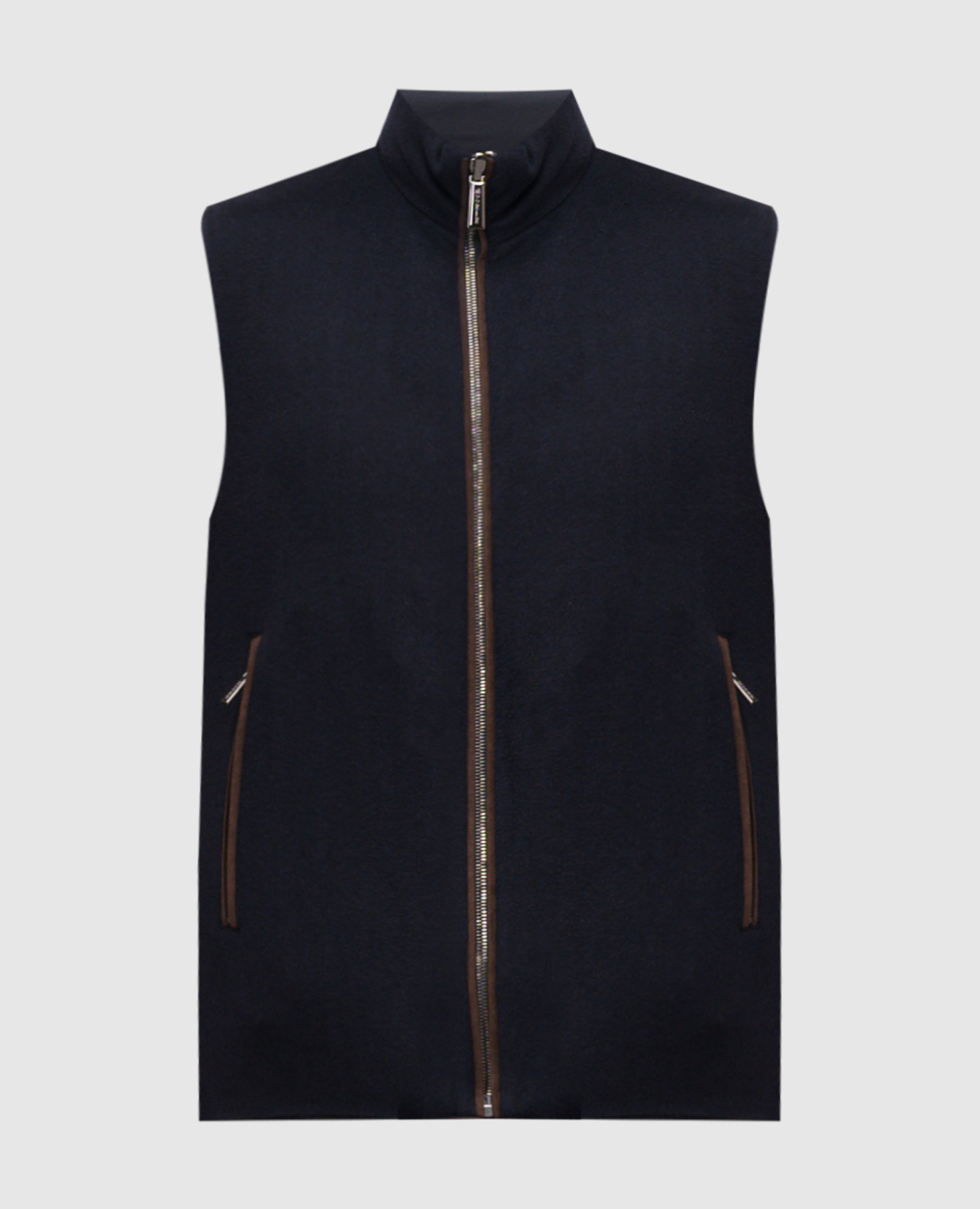 

Blue reversible down vest FALIERI MooRER